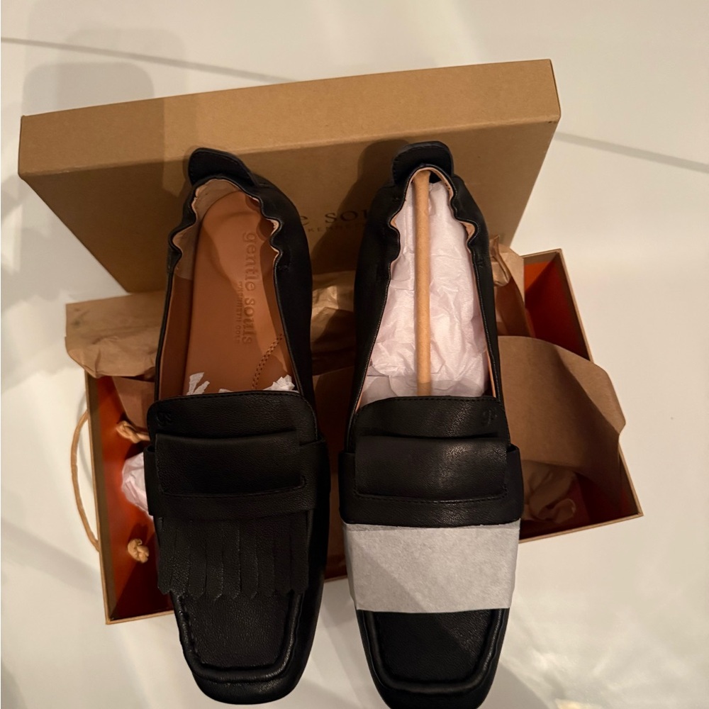 Black Leather Loafers